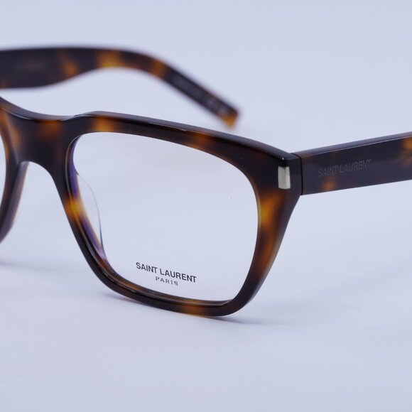Saint Laurent SL598OPT 003 Eyeglasses Havana 56mm Rectangle Frame - Picture 5 of 12